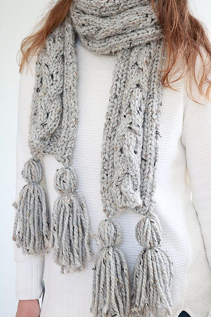 Chunky Cable Scarf