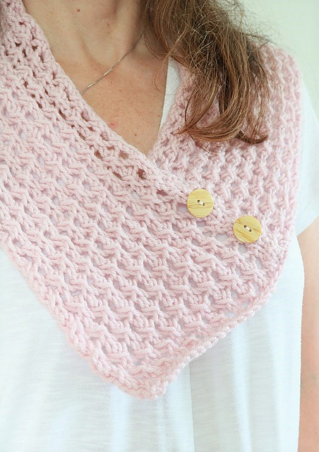 Pink Lace Cowl