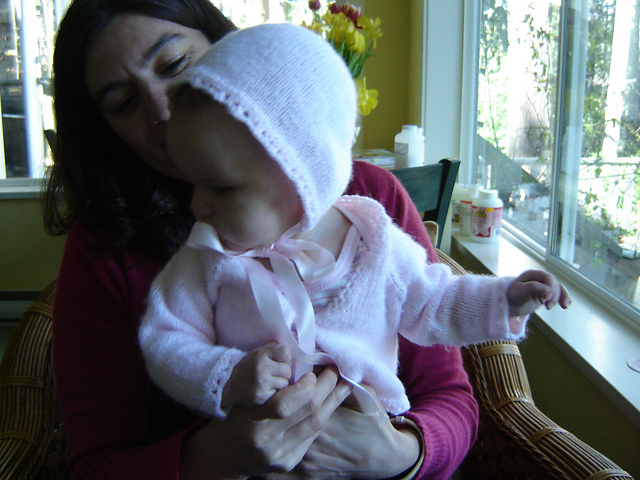 Design D - Cardigan, Bonnet, Mitts, Bootees