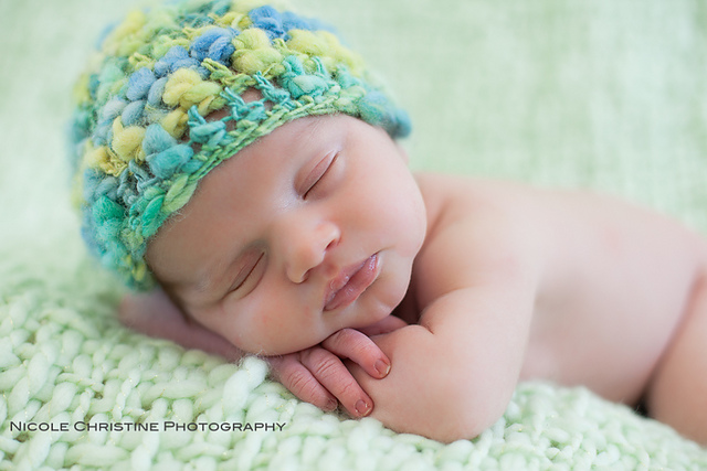 Crochet Hand Spun Beanie