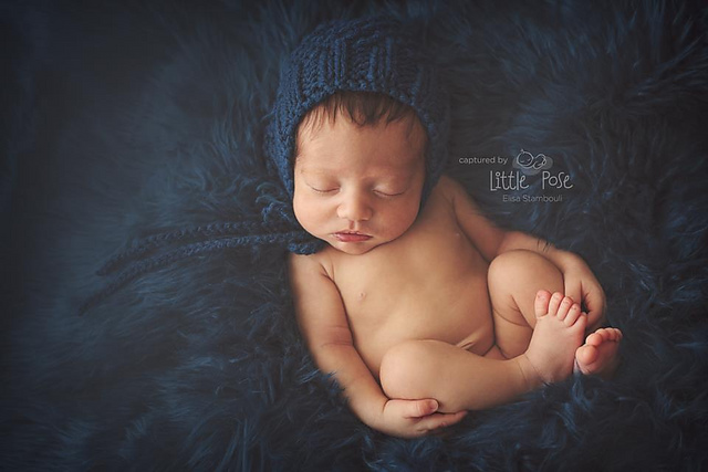 Newborn Textured Bonnet