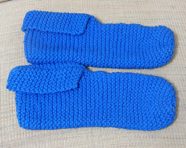 Beginner knit slippers