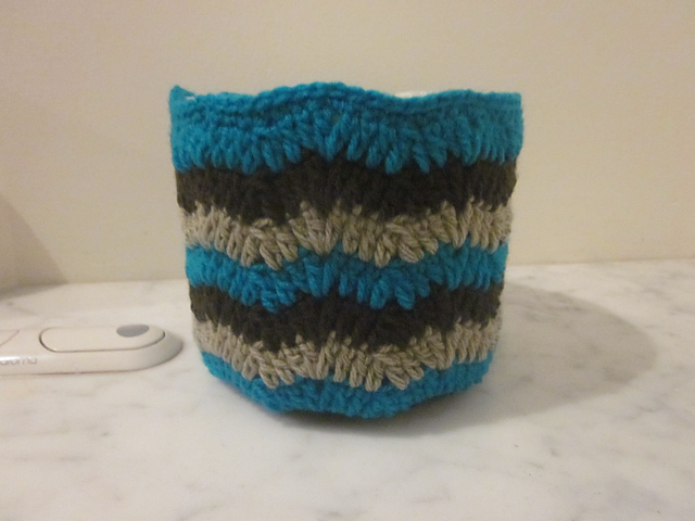 Chevron-Striped Toilet Paper Cover