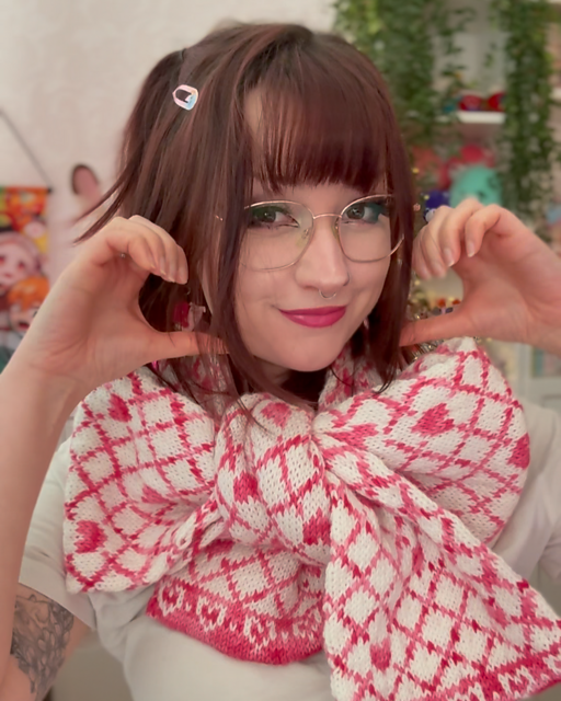 Candy Hearts Scarf & Cowl