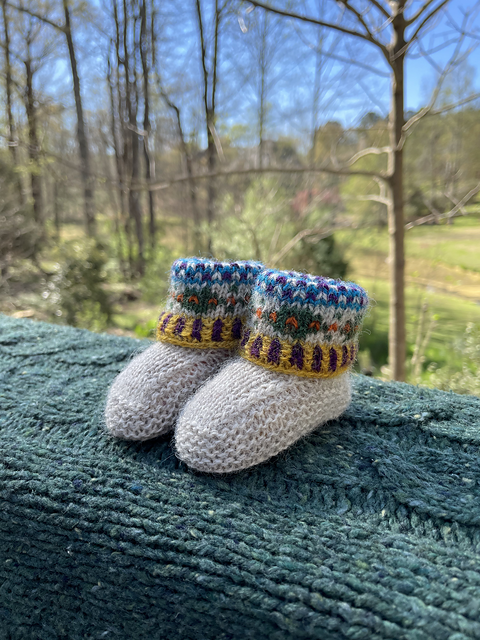 Fair Isle Booties