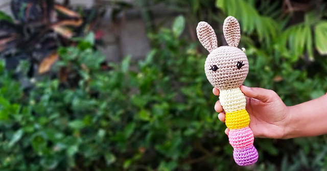 Bixie the Bunny Baby Rattle