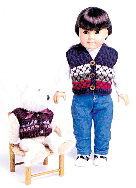 Retro Vest for American Girl Doll