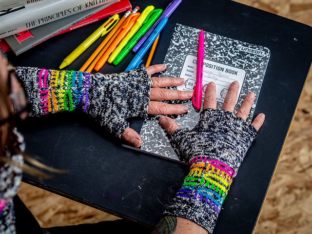 Composition Book Mitts