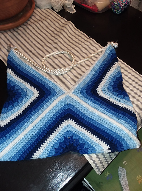 Boho Crochet Summer Bag Square