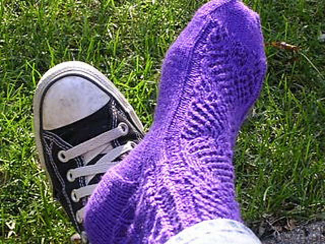 Autumn Leaves Lace Socks
