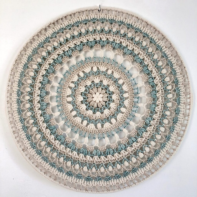 Puffy flower mandala