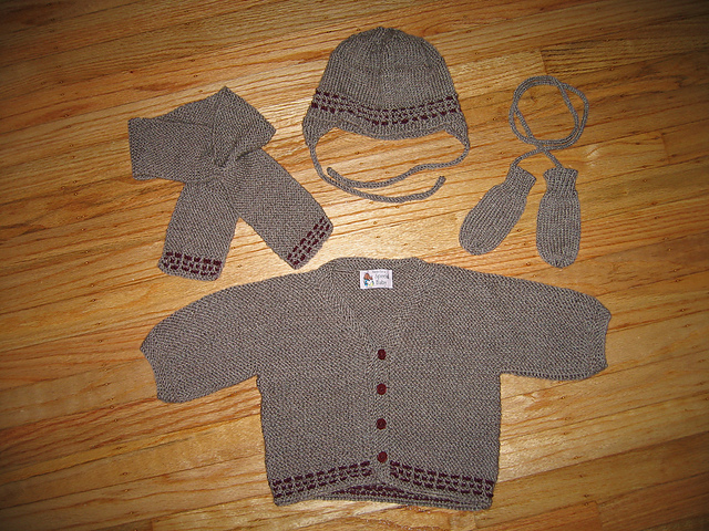 Garter Stitch Baby Cardigan