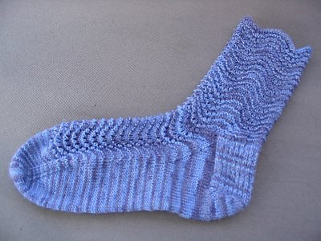 Feather and Fan Socks