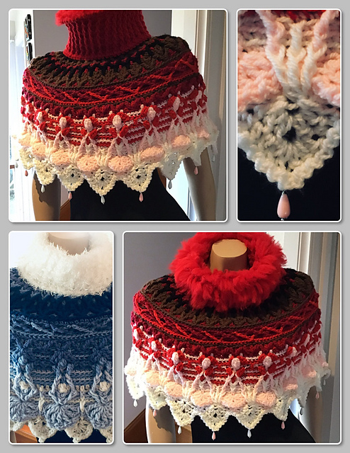 Short Crochet Cape CH0523