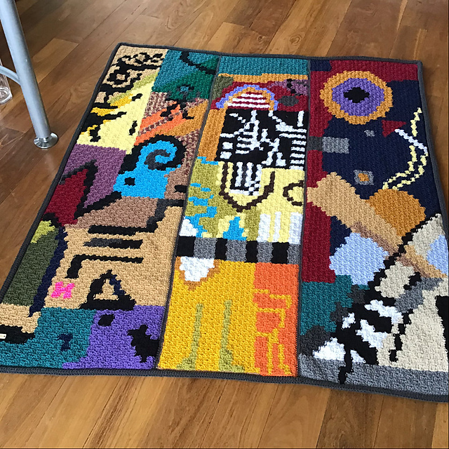 C2C Graph ArtistTrio Lap Blanket