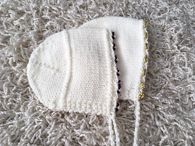 Ottilie and Luna bonnets