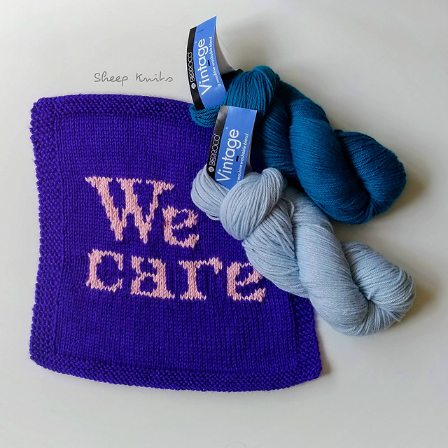 "We Care" Blanket Square