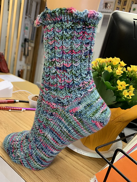 Sheepygal's Mock Cable Sock