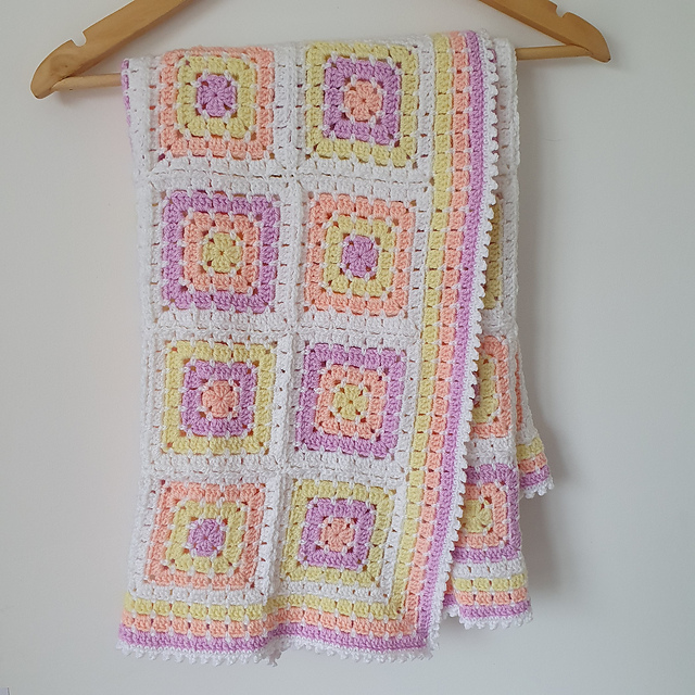 Block Stitch Square Blanket