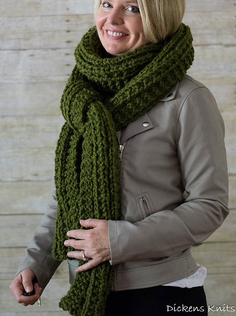 Twisted Stitch Scarf