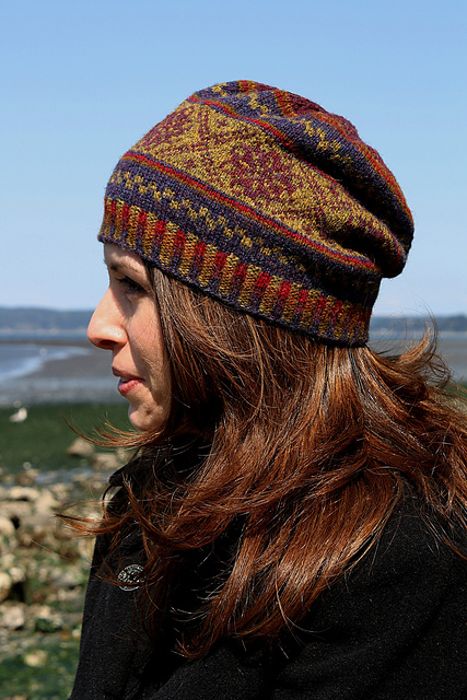 Fair Isle Slouch Hat