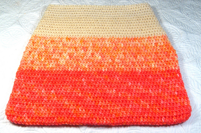 Striped Wool Felted Purse