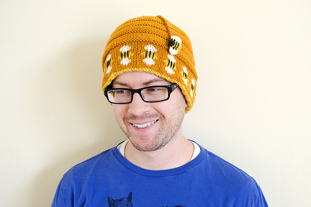 Bees in a Skep Beanie