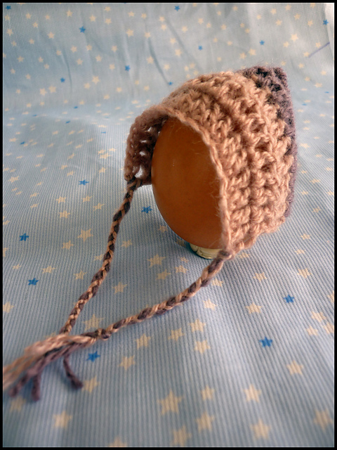 Micro Preemie Striped Pixie Bonnet