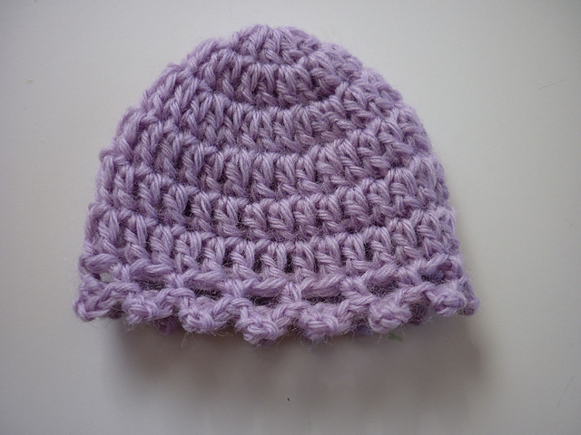 Purple Picot Hat