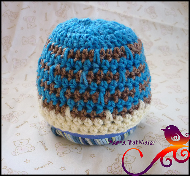 Spikes and Stripes Preemie Beanie