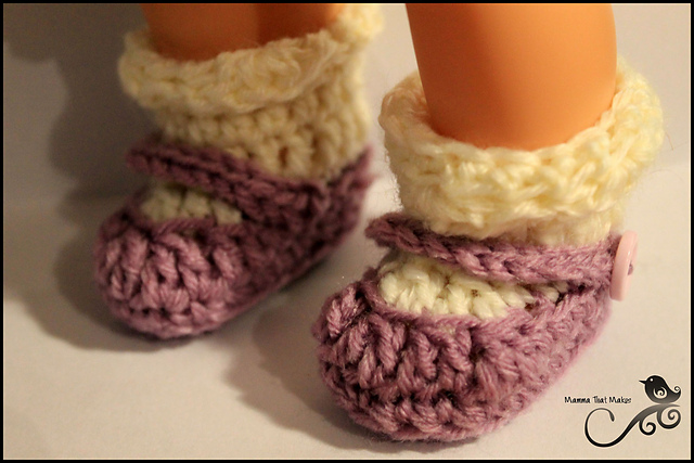 Mini Mary Jane's with built in socks