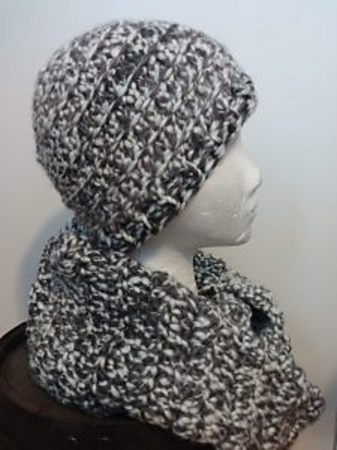 Chunky Hat/Infinity Scarf Set