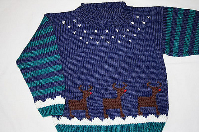 #35 Toddler's Pullover, Hat and Mittens