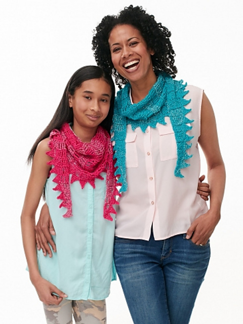 Sawtooth Kerchief for Mom & Me
