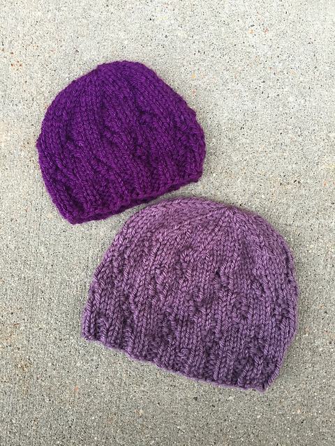 Double Triangles Baby Hat