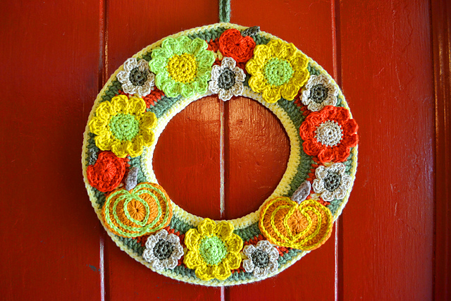 Autumn Crochet Wreath