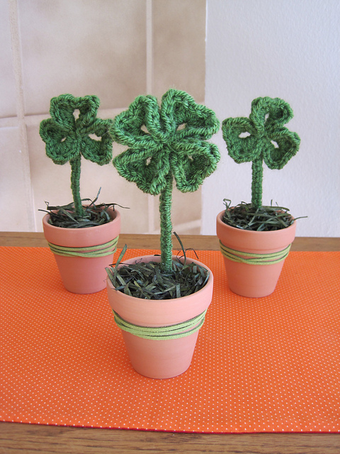 St. Patrick's Day Clover Pots