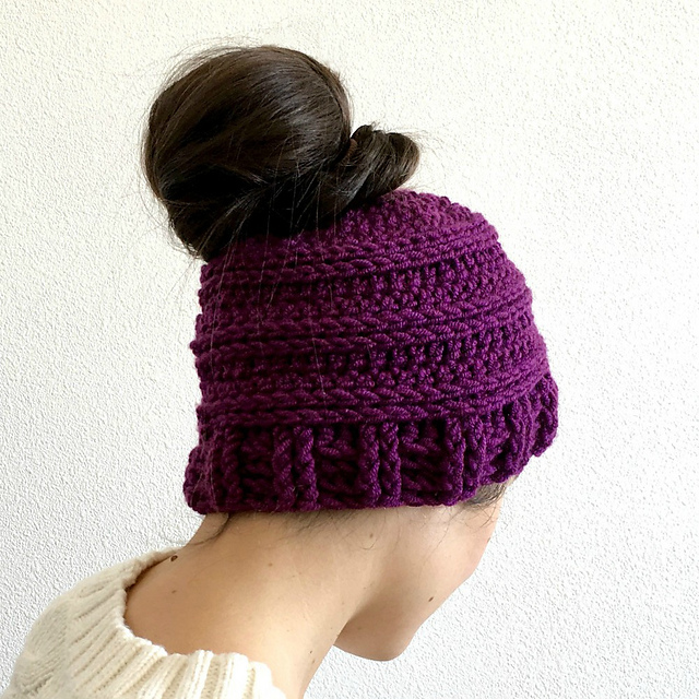 Messy Bun Beanie