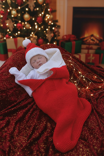 Knitted Stocking Cocoon #129