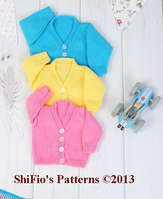 251-V Neck Cardigans