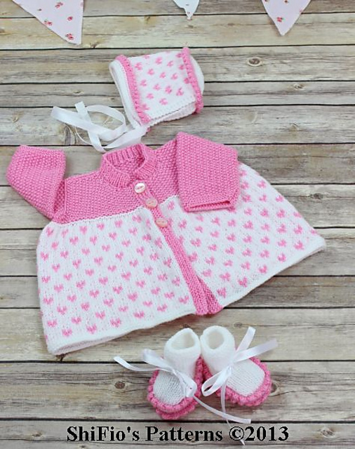 260 Hearts Matinee Jacket