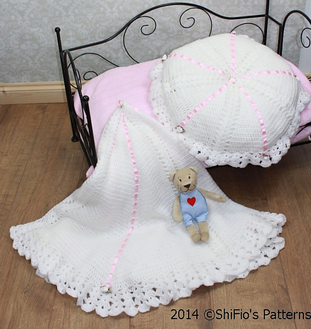 Summer Satin Baby Shawl #22