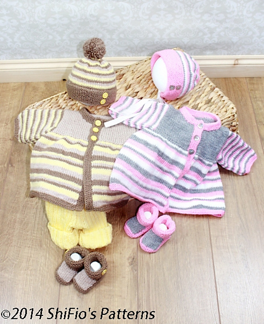 Stripey Jacket & Shorts Set #288