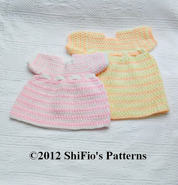 Aran Style Dress Baby #105