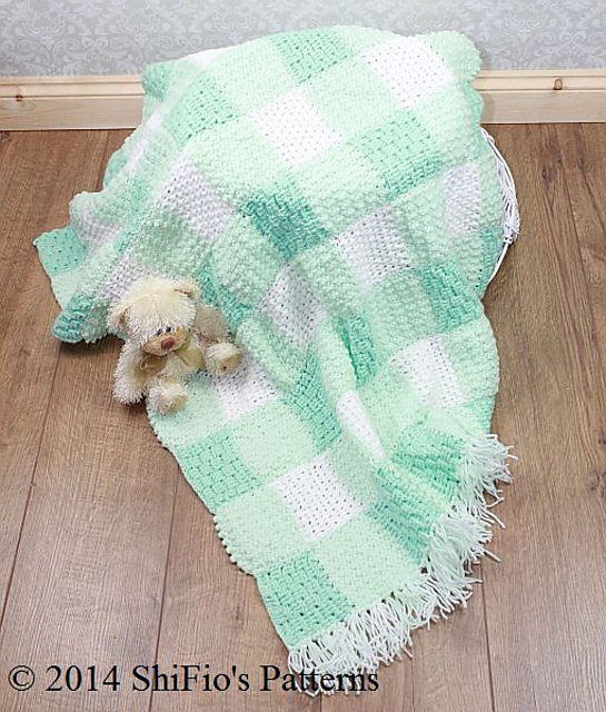 173 Gingham Afghan