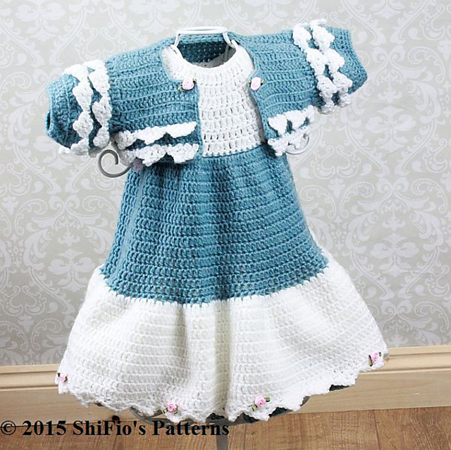Baby Dress & Shrug  #156