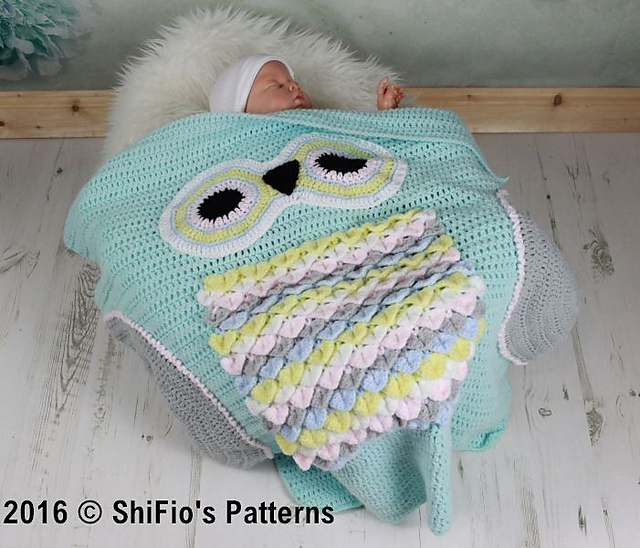 Owl Baby Blanket #348