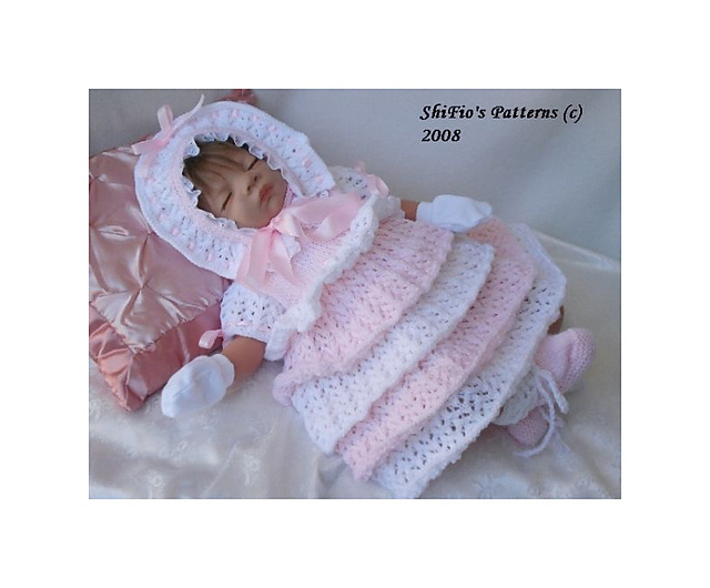 96 Full of Lace Baby Knitting Dress