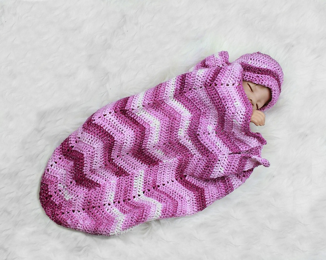Ripple Baby Cocoon & Hat
