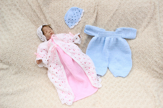 Twin Baby Christening Set #120